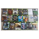 20pc Xbox Video Games w/ Halo & COD