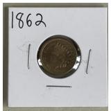 1862 Indian Head Cent UNC