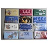 12pc 1990-2001 Mint Sets