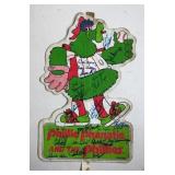 21x Signed Vtg Philadelphia Phillies Phanatic Felt