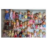 55pc 1960s-70s Dolls w/ Mattel Little