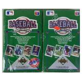 2pc Sealed 1990 Upper Deck Baseball Pack Boxes