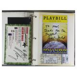 Collection Of Playbills w/ Tickets & Signed