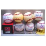 Signed Baseballs Grouping