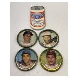 1964 Tops Tin Baseball Coins