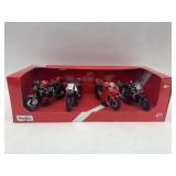 4 Pk Maisto Ducati 1:12 Scale Motorcycles