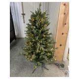 4 Ft Slim Style Pre Lit Artificial Christmas Tree