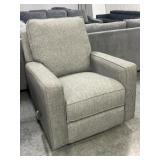 Pull Recline  Fabric Swivel Rocker