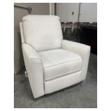 Fabric Pull Recline Swivel Glider