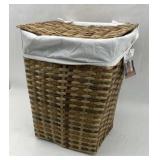 Seville Classics Natural Woven Laundry Hamper