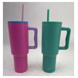 Simple Modern 40oz Tumbler Duo, Pink & Green