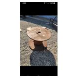 Round wooden stand