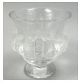 Signed Lalique France Crystal Vase.
