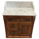 Victorian Washstand w/ Marble Top.