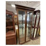 Solid Walnut Curio Cabinet.