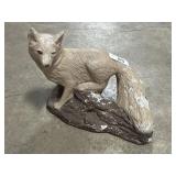 Concrete Fox Garden Statue.