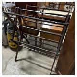 Antique Walnut Collapsible Drying Rack.