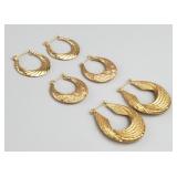 14KT Gold Hoop Earrings.