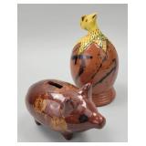 Breininger Pottery Robesonia PA Figural Banks.