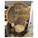 Rattan Style Wicker Peacock Chair.