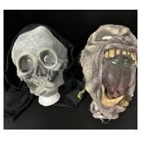 (2) Fright Stuff Undead Rubber Masks.