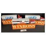 3 Advertising Winross Die Cast Metal Transporter