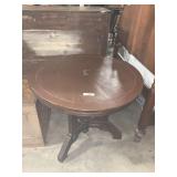 Round Wooden Parlor Table.