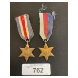 WWII The France & Germany Star Medals.