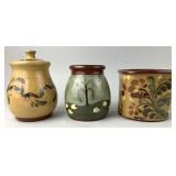 Eldreth Pottery Redware Jar, Vase & Crock.