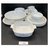 Corning Dish & Corelle Service For 4.