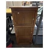 Grainy Oak Wood Cabinet.