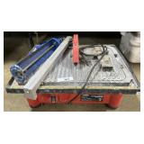 Husky Tile Saw Base, Caulk Gun.