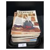 Collection of 1970s Playboy Penthouse  Magazines.