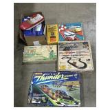 Slot Car Sets, Hot Wheels Race Set, Tonka Boat.