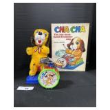 Vintage Cha Cha Drummer Dog Electric Toy.