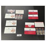 3-1987 & 3-1989 Uncirculated Coin Sets.