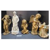 Collection of Cherub Figures, Cornwall Miner.