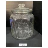 Large Glass Planters Canister Jar.