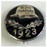 1923 German Stahlhelm Badge.