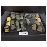 Vtg Tootsie Toy DieCast Army Vehicles.