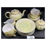 Germany Yellow Lusterware Tea Set.