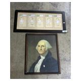 George Washington & 5 Senses Art Prints.