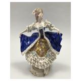 Antique Meissen Porcelain Victorian Dancer.