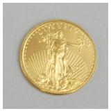 2016 1/10 Oz. Fine Gold Five Dollar Coin.