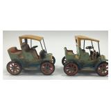 2 Tinplate Litho Modern Toys Automobiles.