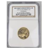 1995-W NGC Gold Olympic Five Dollar Coin.