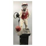 Cast Iron Black Americana Lawn Jockey.