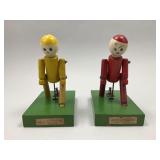 1920s Hustler Toy Corp. Wooden Ring Toss Toys.