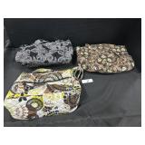 3 Various Vera Bradley Purses.