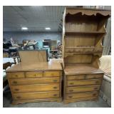 (3) Mid Century Modern Cherry Bedroom Set.